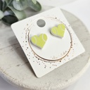 Style 18- Heart Acrylic Tennis Ball Game Day Studs | 31 Styles