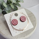 Style 22- Hand Painted Bullseye Game Day Studs | 31 Styles