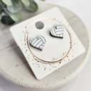 Style 25-Heart Acrylic Volleyballs Game Day Studs | 31 Styles