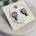 Style 28-Hand Painted Pickleball Game Day Studs | 31 Styles