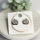Style 3 -White Leopard Pumpkins  Fall Studs | 25 Styles