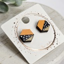 Style 25 - Hex Colorblock Halloween Studs | 30 Styles