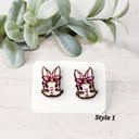 Bunny Rabbit Wood Studs