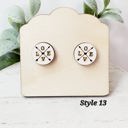  Hand Painted LOVE Arrow Studs