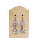  Silver Glitter Stack Earrings