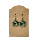  Green Burst Boho Earrings