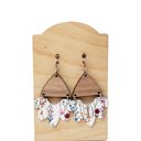  Leather Wild Flower Earrings