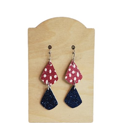 Polka Dot Stacked Earrings