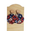  Americana Floral Drop Earrings