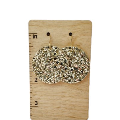 Gold Glitter Earrings