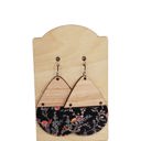  Black Boho Wild Flower Earrings