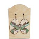  Hand Painted Sea Turtle Earrings