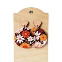 Hand Painted Pumpkin Latte Earrings