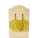  Baseball Leather & Wood Earrings