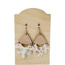  Floral Boho Scalloped Earrings