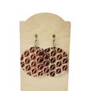  Acrylic Football Earrings