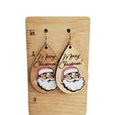  Merry Christmas Pink Santa Earrings
