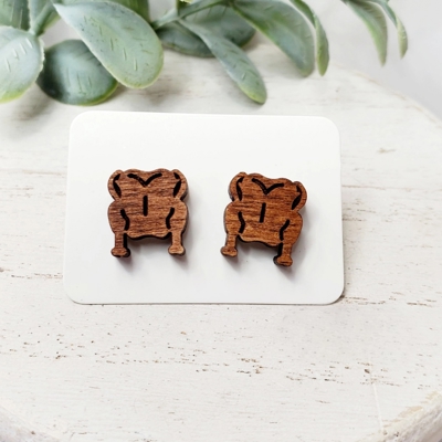 Hand-painted Turkey Studs