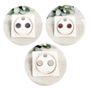  10MM Genuine Leather Studs | 3-Pack