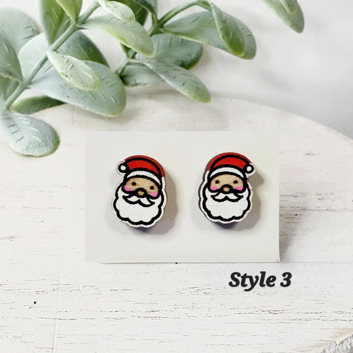 Christmas Wood Studs | 24 Styles
