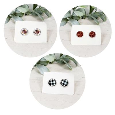 8MM Studs | 3-Pack