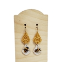  Bee Honeycomb Earrings