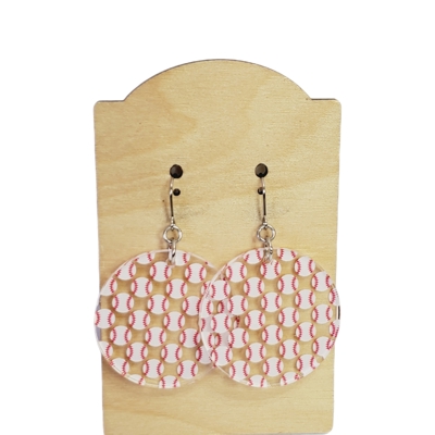 Baseball Acrylic Earrings
