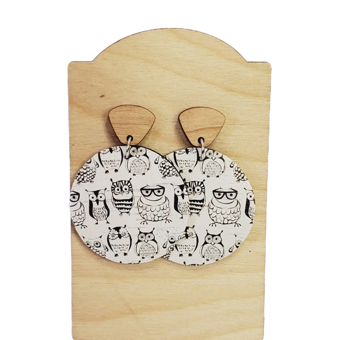 Owl Drop Earrings