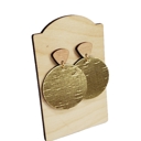  Gold Metallic Drop Earrings