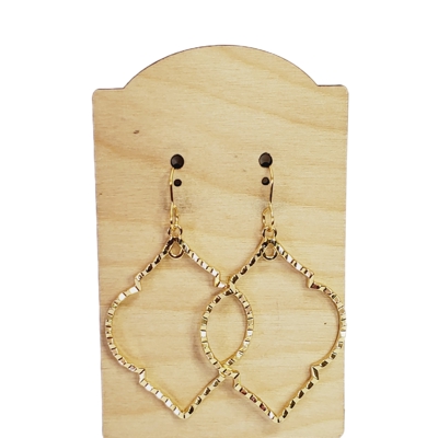 Gold Moroccan Scalloped Earrings