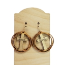  Hand Painted Blessed Cross Earrings