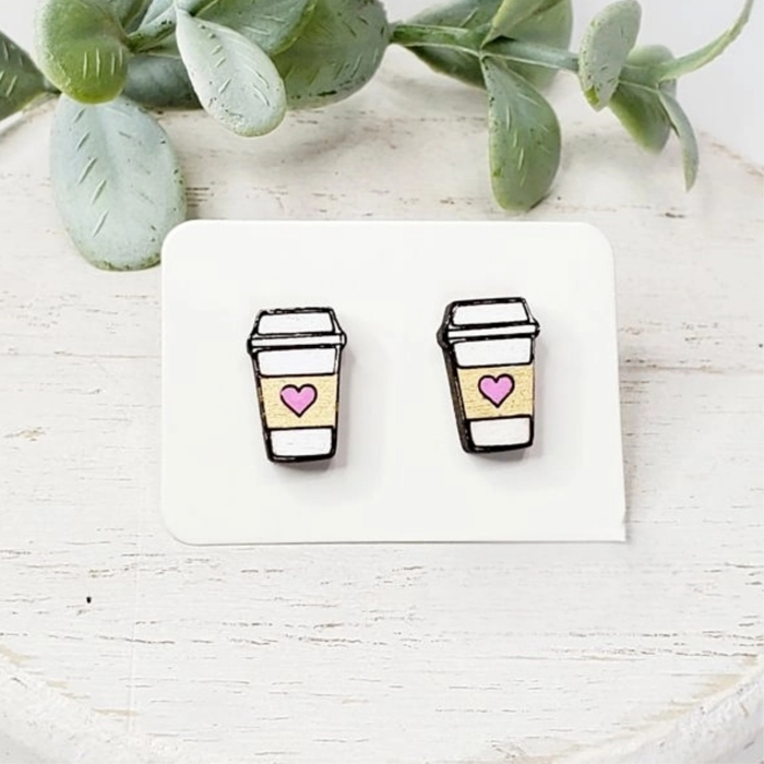 Hand Painted Teacher Studs | 16 Styles