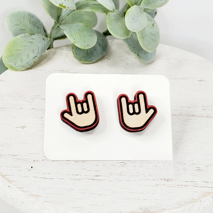 Hand Painted Teacher Studs | 16 Styles