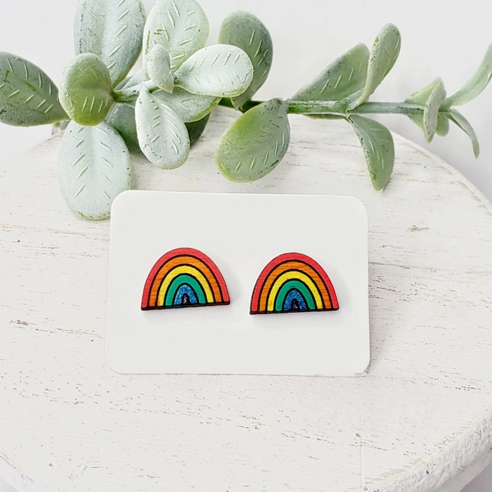 Hand Painted Teacher Studs | 16 Styles
