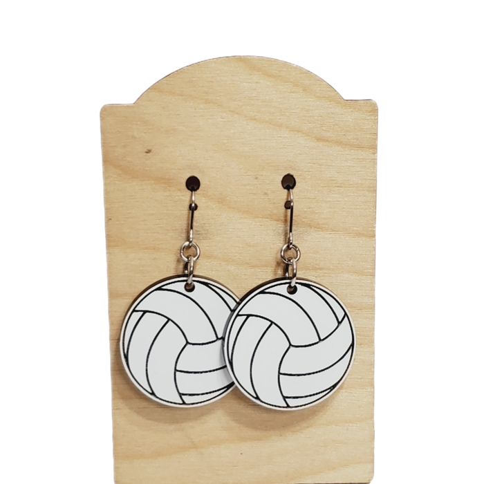 Volleyball Acrylic Earrings