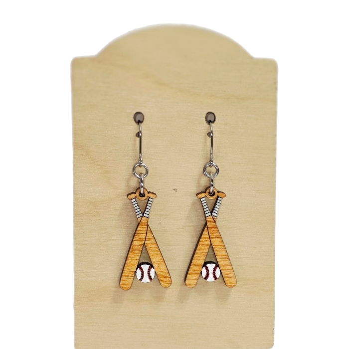 Hand Painted Baseball Dangles