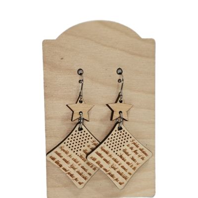 Hand Painted Americana Pledge Dangles