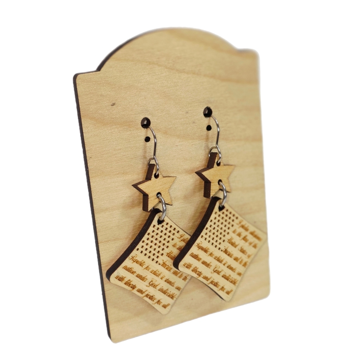 Hand Painted Americana Pledge Dangles