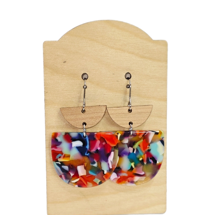 Acrylic Wood Multi Dangles 