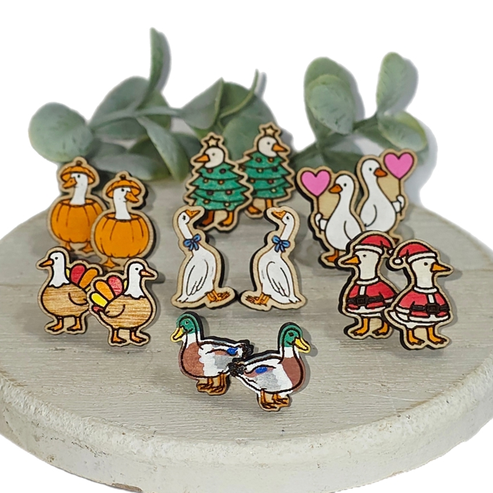 Hand Painted Silly Goose Collection | 22 Styles