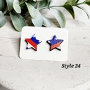  Hand Painted Americana Studs | 30 Styles