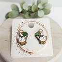  Hand Painted Lucky Studs | 15 Styles