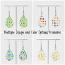  Bright Spring | Teardrop Acrylic Dangle Earrings