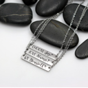  Choose Your Phrase | Motivational Quote Bar Necklace