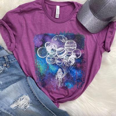 Astronaut With Balloons | Graphic Tee