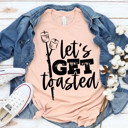  Let's Get Toasted | Funny Camping Graphic Tee