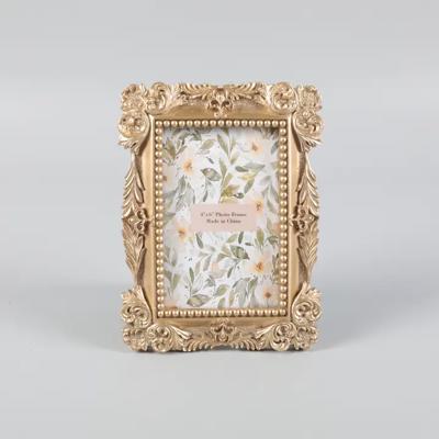 4" x 6" Ornate Gold Polyresin Picture Frame