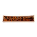  Set of 10.1" Hand Painted Brown Leopard Taper Candles (5oz)