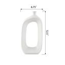  12.5" Modern Open Oval Ceramic Decorative Accent