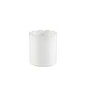  4"H Ceramic Scalloped Edge Pot 